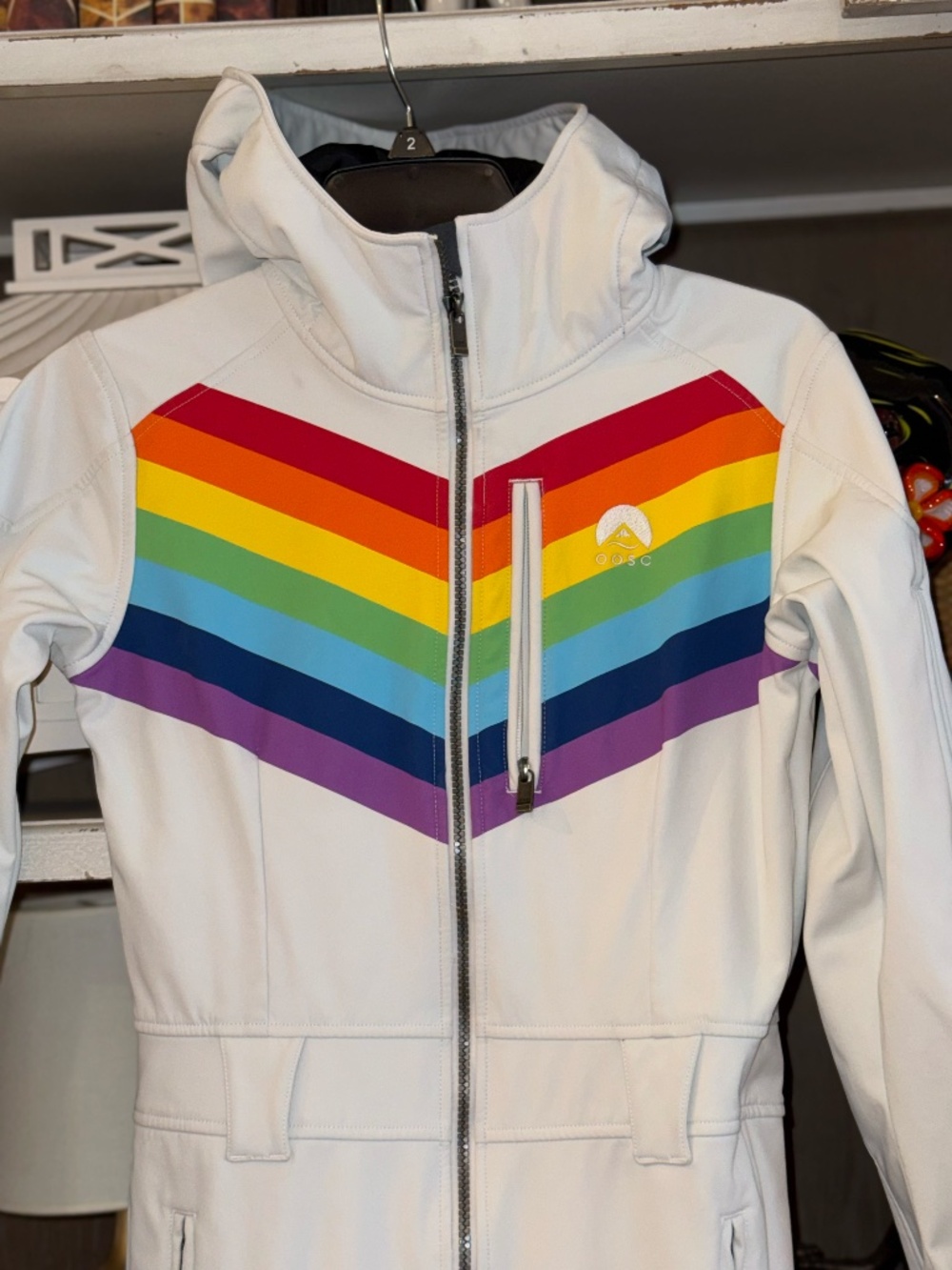 OOSC Clothing Small S Rainbow row womens ski suit - Picture 5 of 10